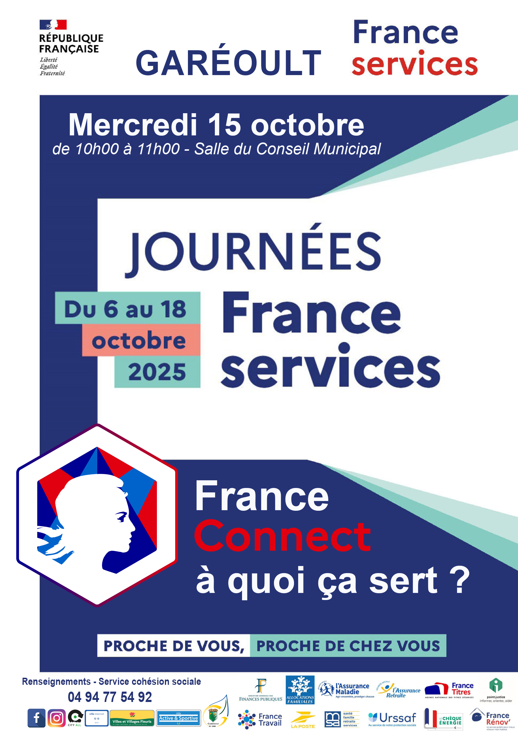 Affiche journees france services GAREOULT