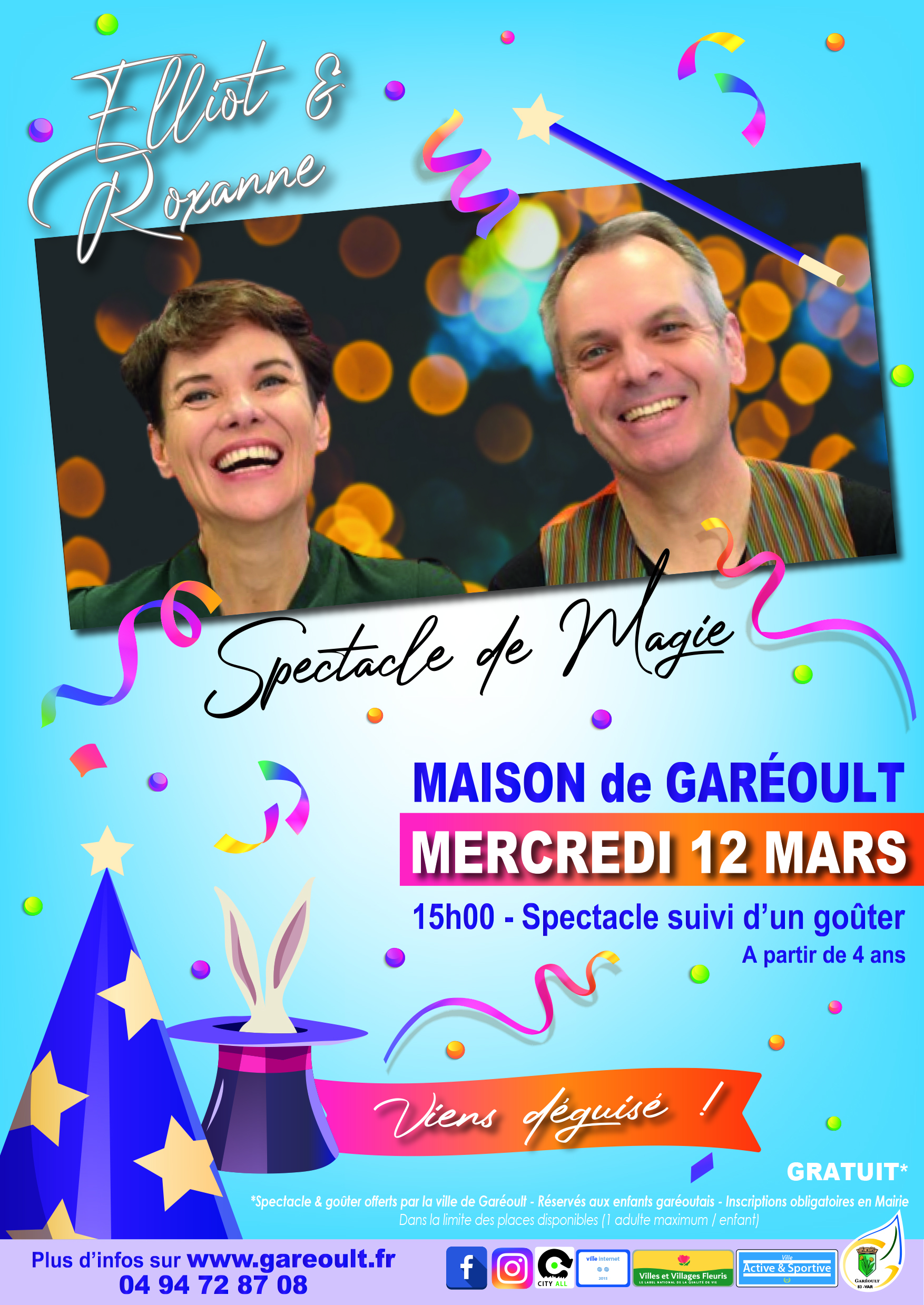 affiche spectacle magie