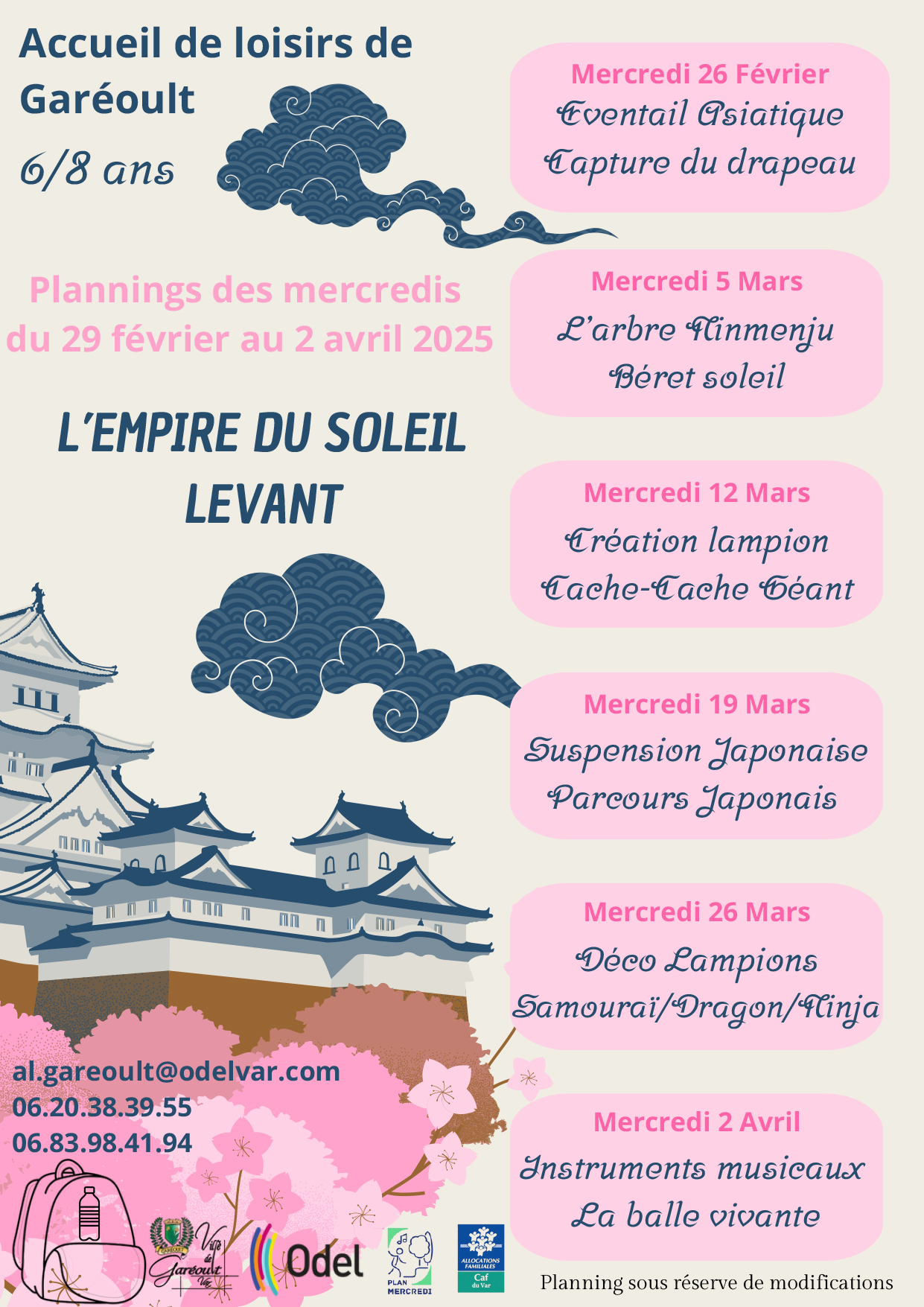 Plannings Mercredis Fèv Mars Avril 2025 6 8 ans