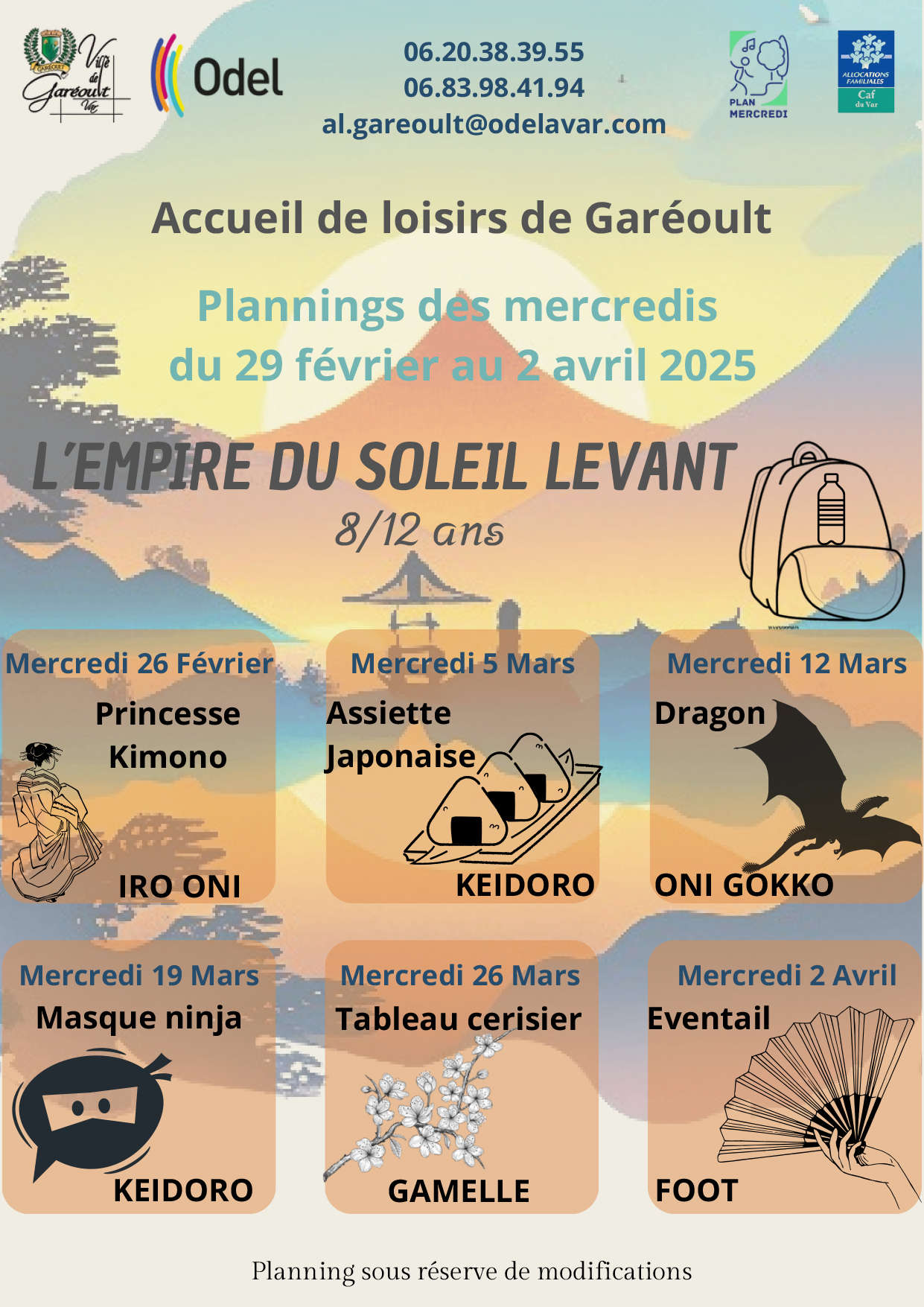 Plannings Mercredis Fèv Mars Avril 2025 8 12 ans