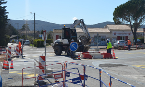 Rond Point provisoire St Médard pour site